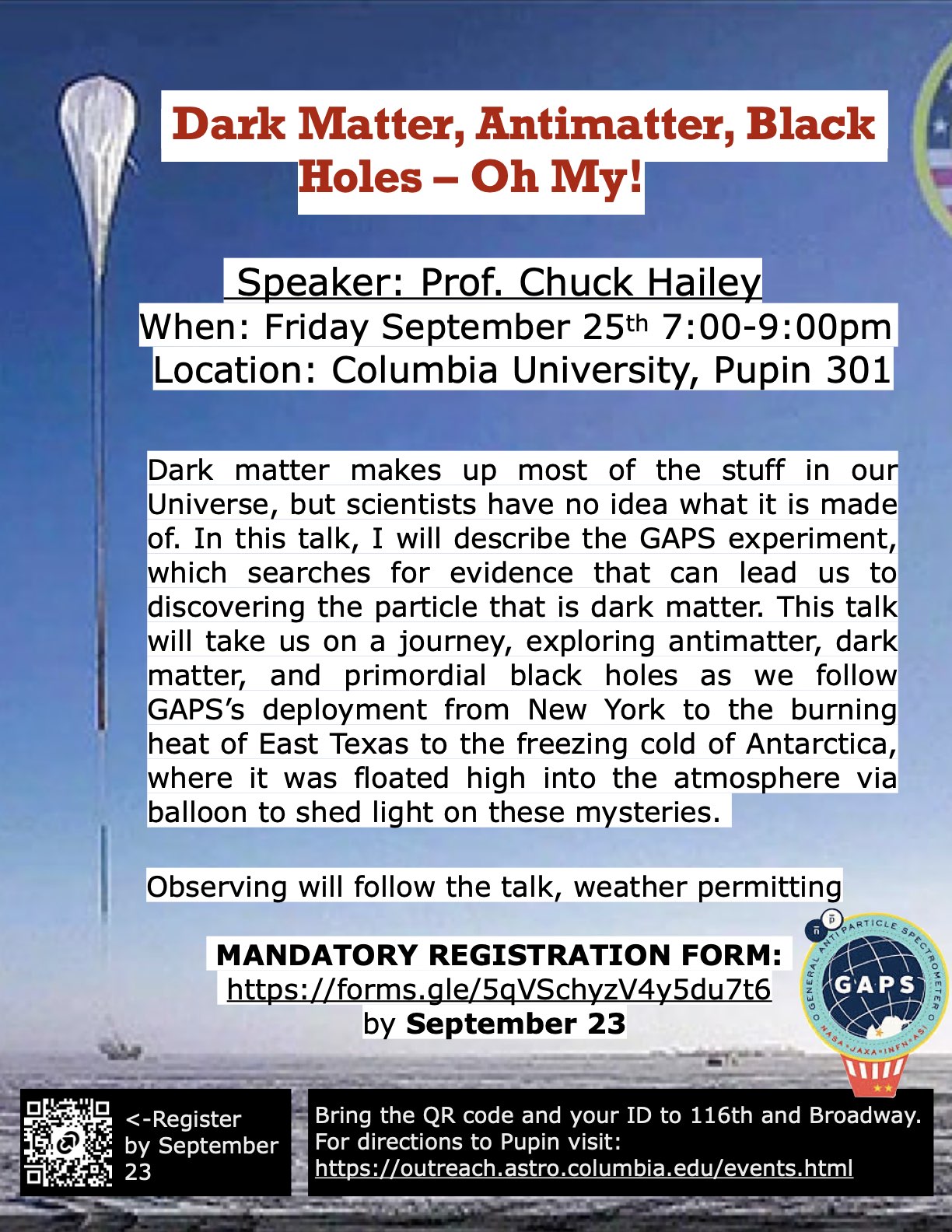 Astro Night event flyer